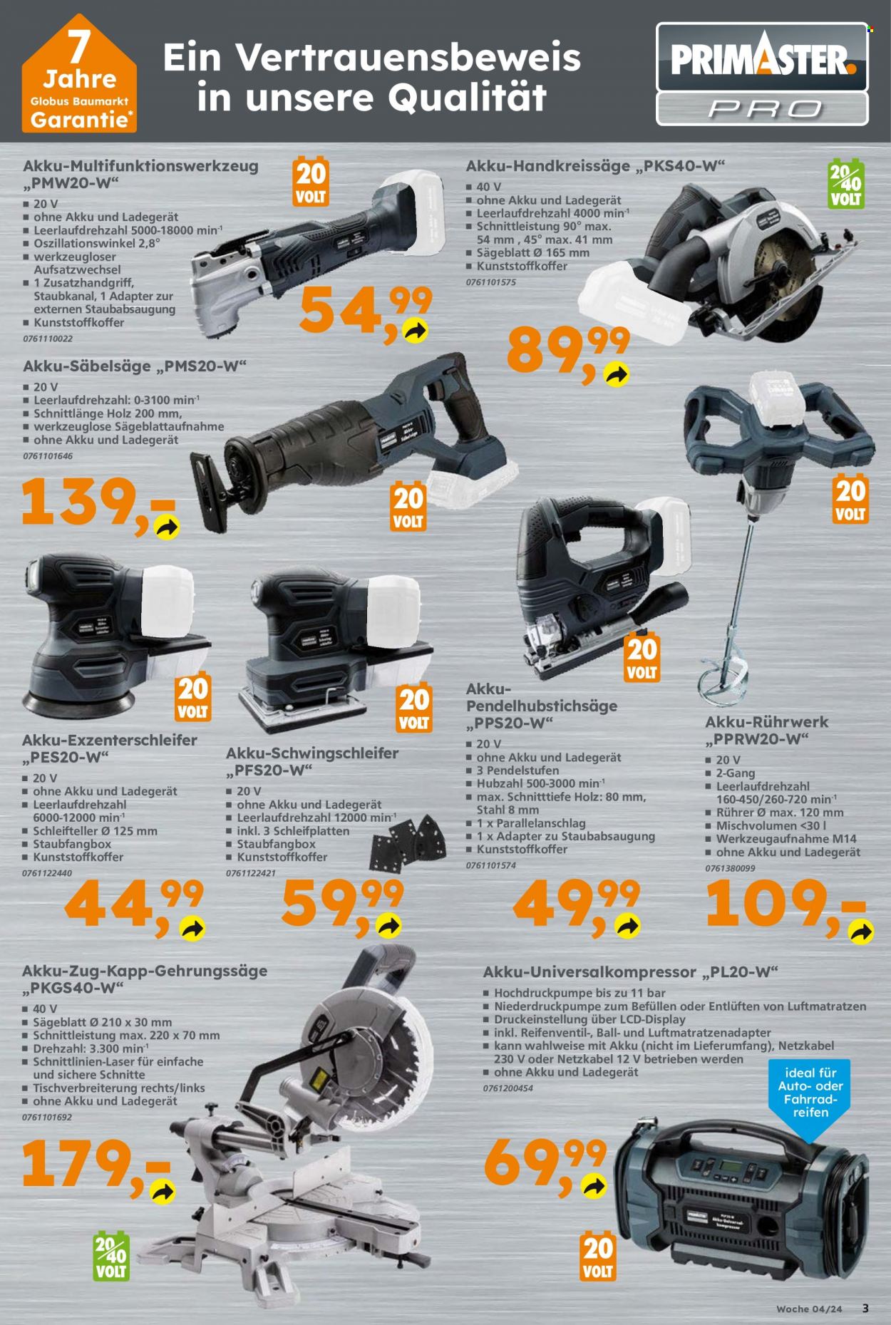 Globus Baumarkt Prospekte  - 22.01.2024 - 27.01.2024. Seite 3