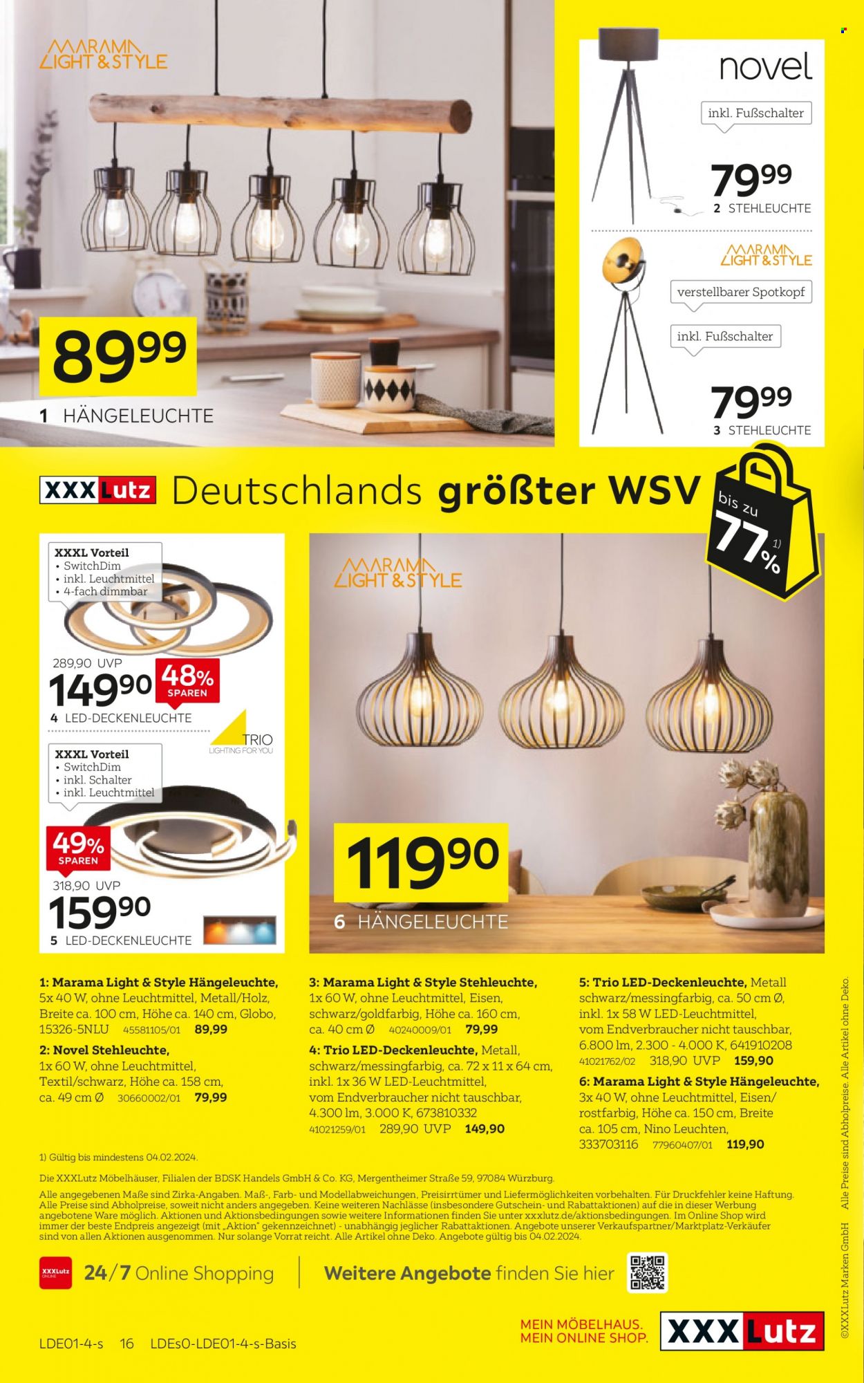 XXXLutz Prospekte  - 21.01.2024 - 4.02.2024. Seite 16