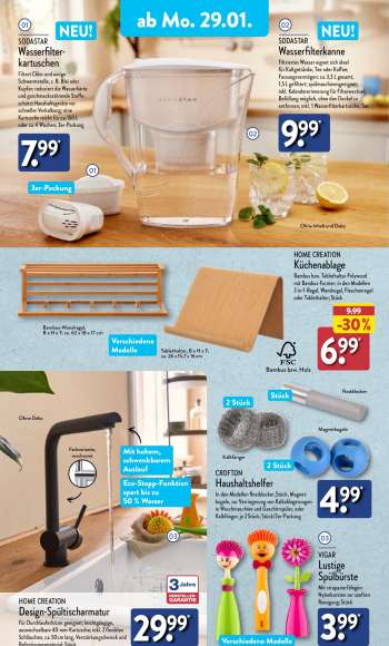 thumbnail - HOME CREATION Küchenablage Bambus bzw. Tablethalter Polywood mit Bambus-Furnier; in den Modellen 2-in-1-Regal, Wandregal, Flaschenregal oder Tablethalter; Stück