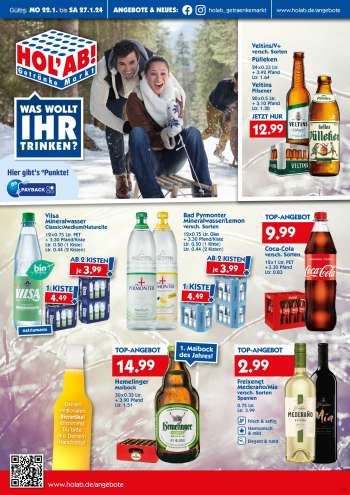 Prospekte Hol'ab! Getränkemarkt - 22.01.2024 - 27.01.2024.