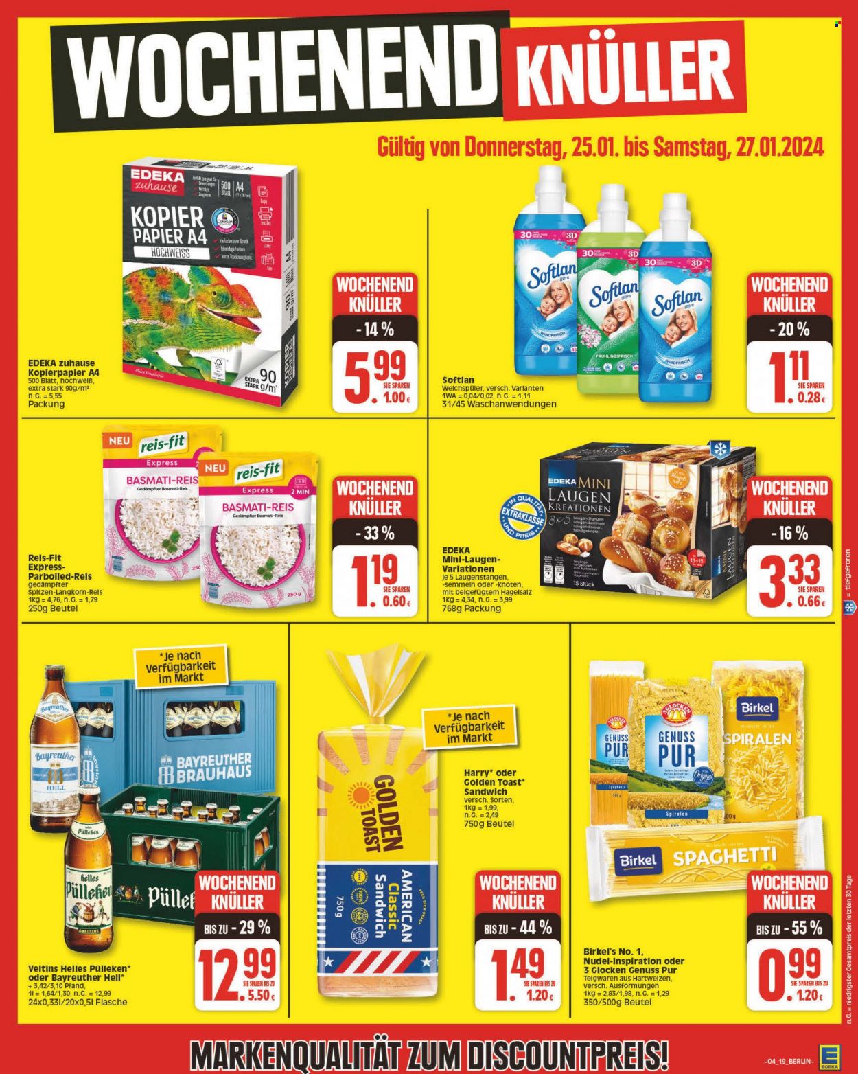 Edeka Prospekte  - 22.01.2024 - 27.01.2024. Seite 19