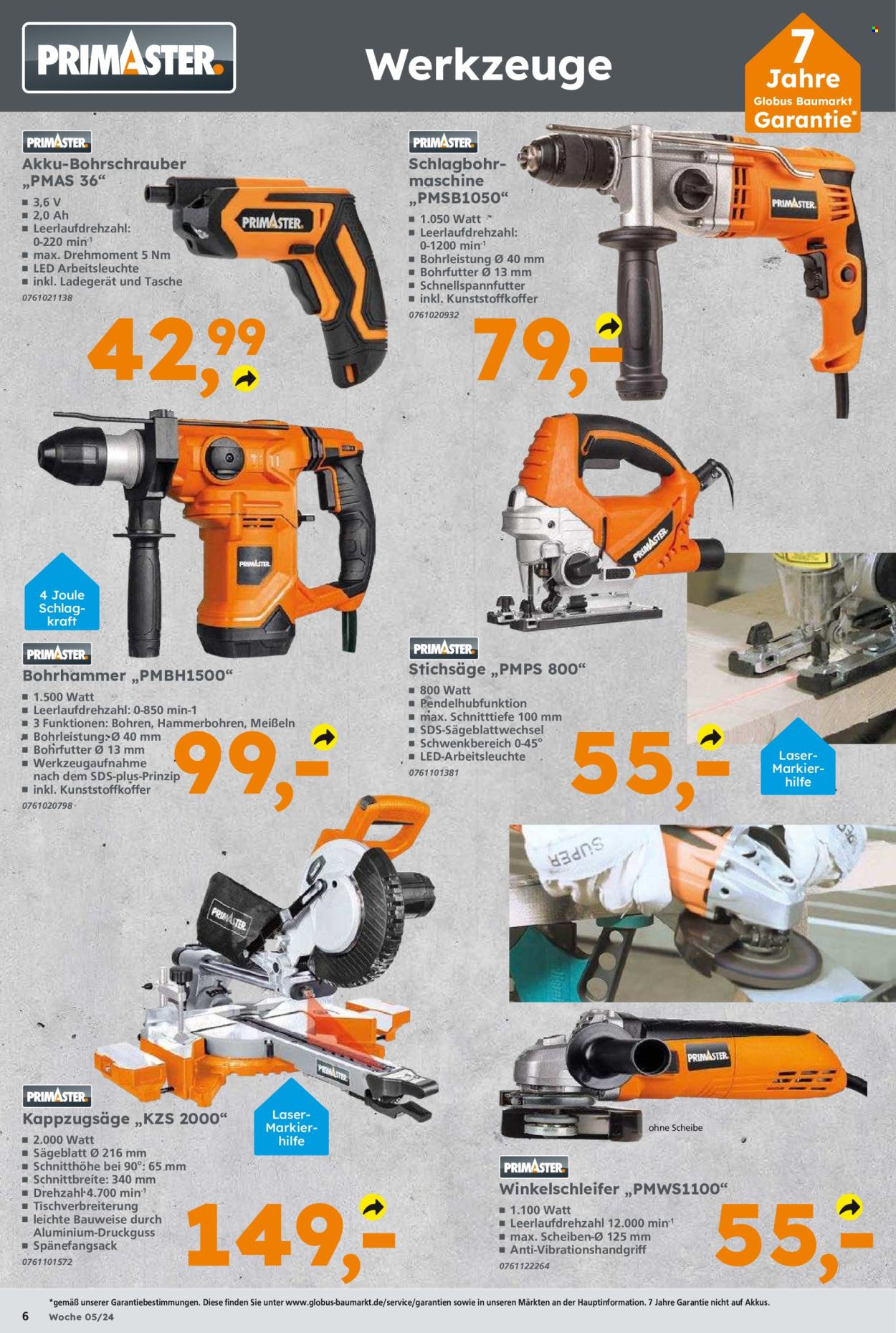 Globus Baumarkt Prospekte  - 29.01.2024 - 3.02.2024. Seite 6