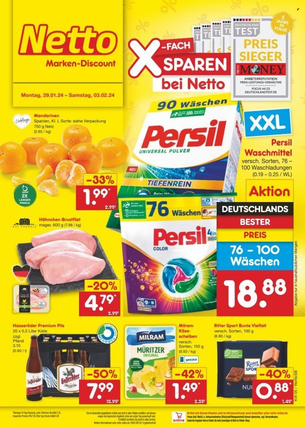Netto Marken-Discount Prospekte  - 29.01.2024 - 3.02.2024. Seite 1
