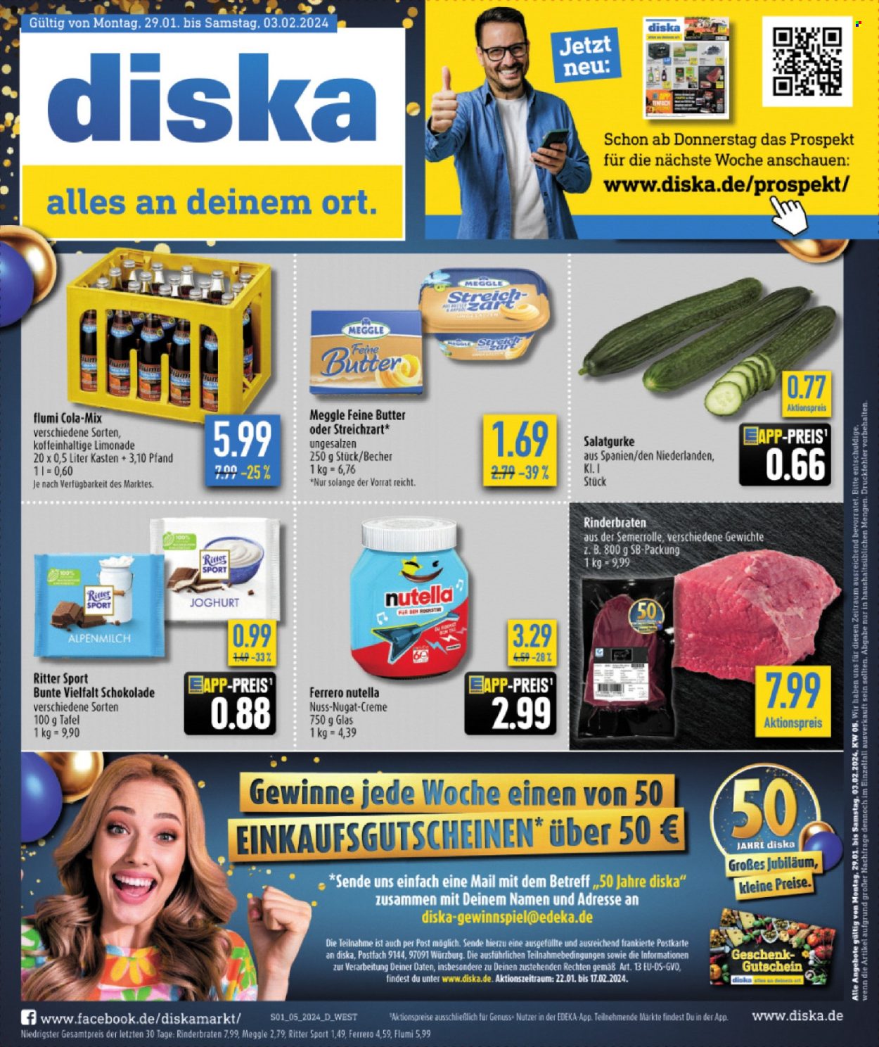Diska Prospekte  - 29.01.2024 - 3.02.2024. Seite 1