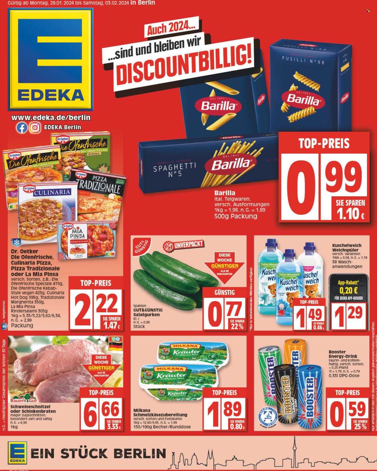 Edeka Prospekte  - 29.01.2024 - 3.02.2024. Seite 1