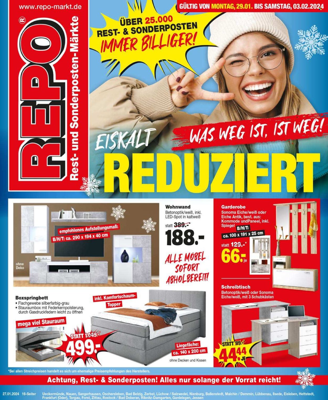 Repo Prospekte  - 29.01.2024 - 3.02.2024. Seite 1