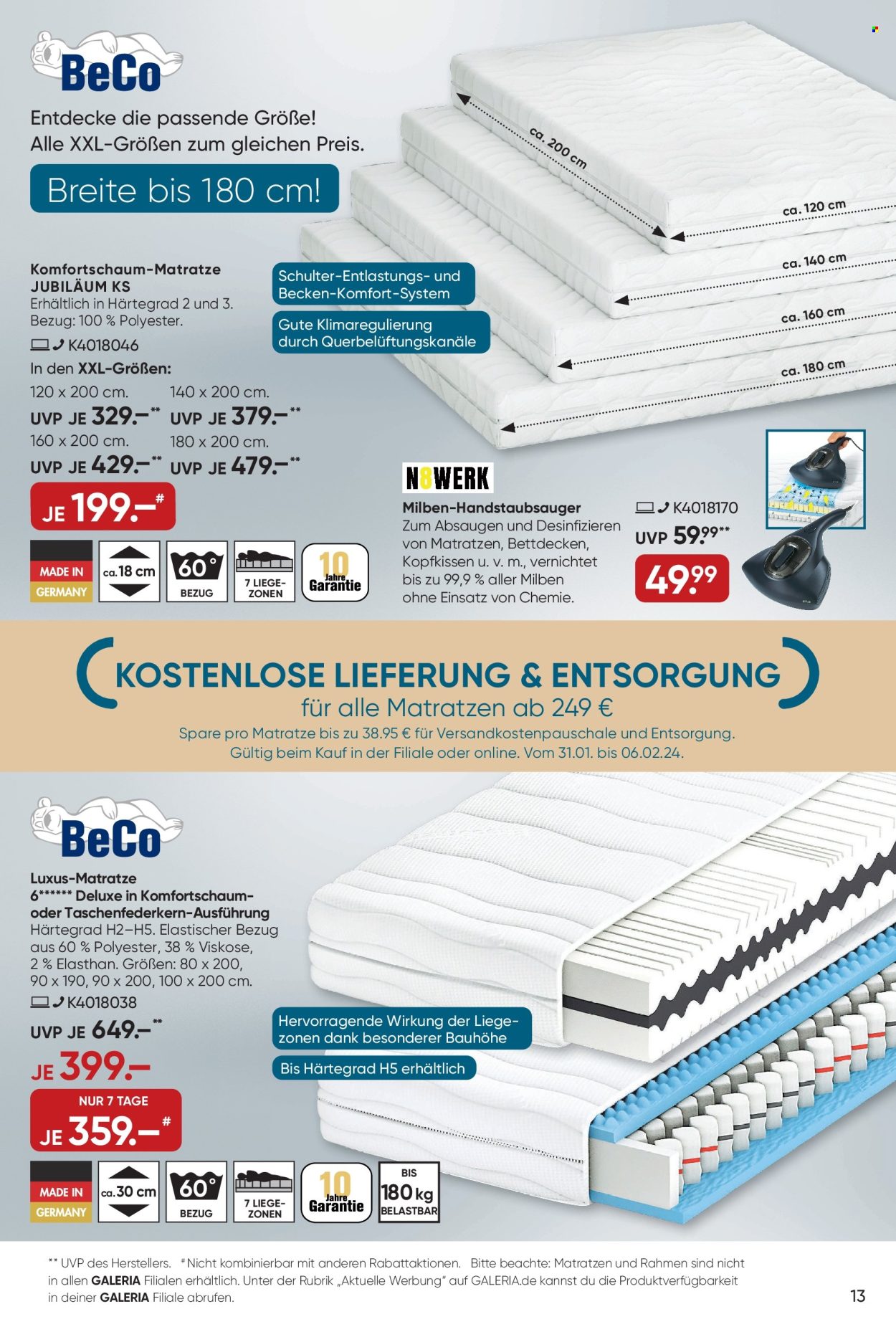 GALERIA Karstadt Kaufhof Prospekte  - 31.01.2024 - 6.02.2024. Seite 13