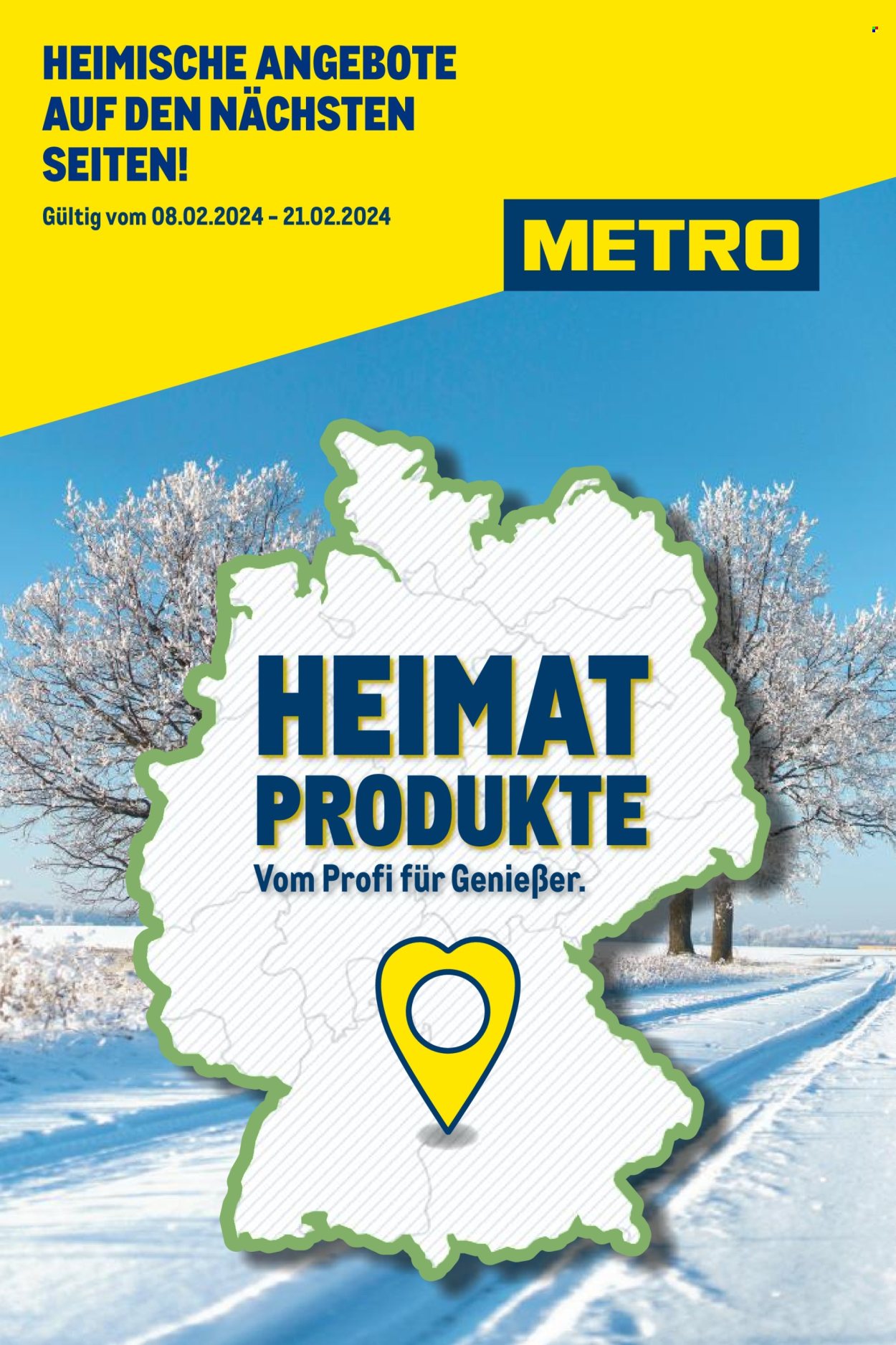 Metro Prospekte  - 8.02.2024 - 21.02.2024. Seite 1
