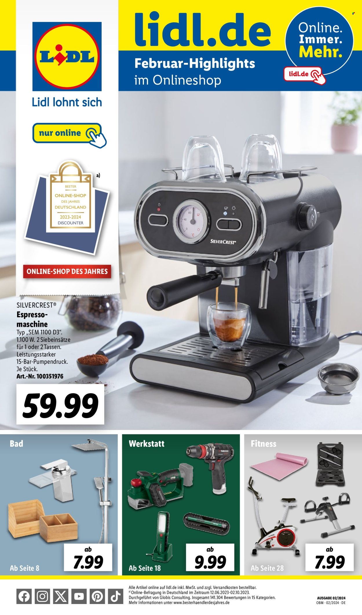 Lidl Prospekte  - 1.02.2024 - 29.02.2024. Seite 1