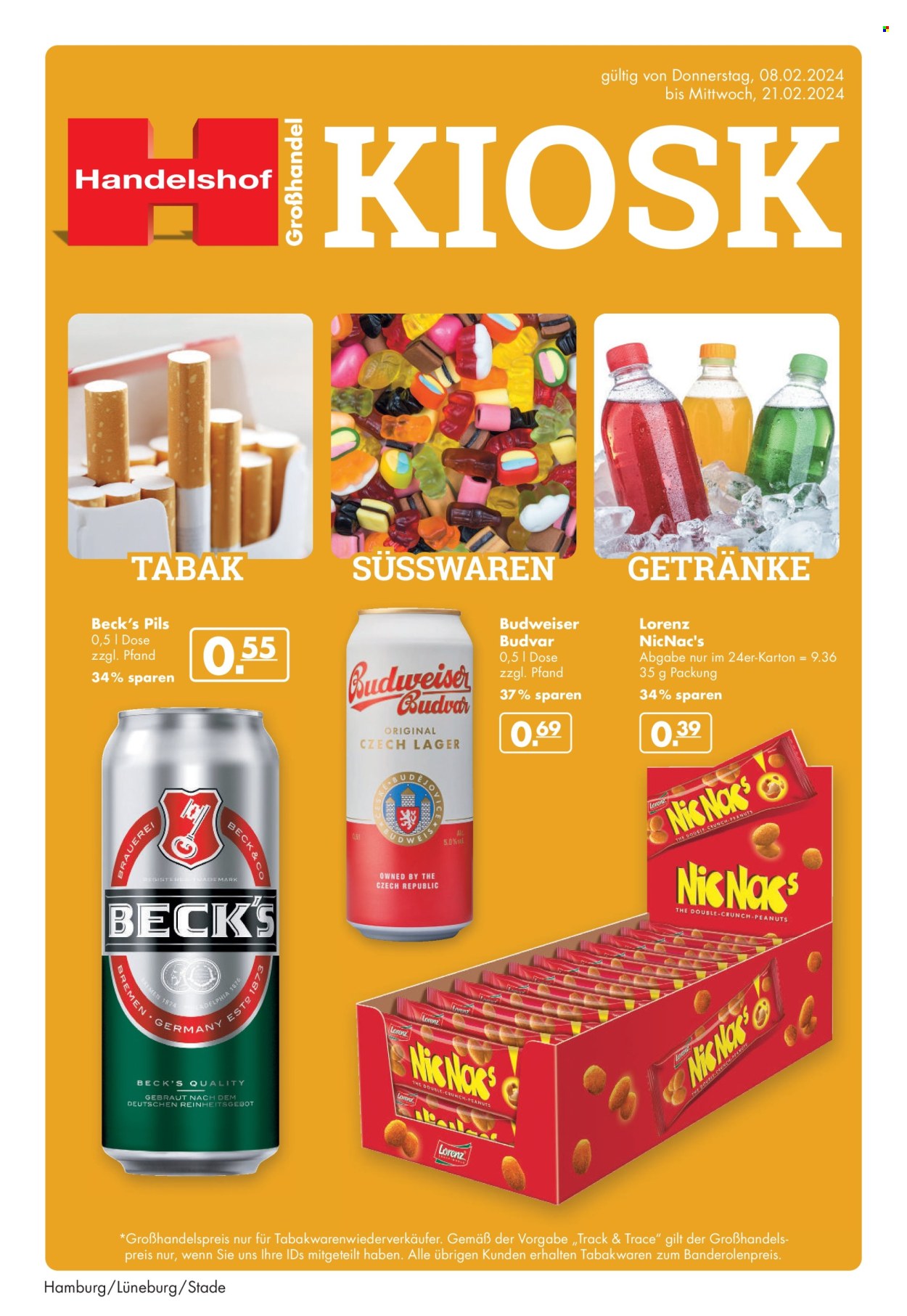 Handelshof Prospekte  - 8.02.2024 - 21.02.2024. Seite 1