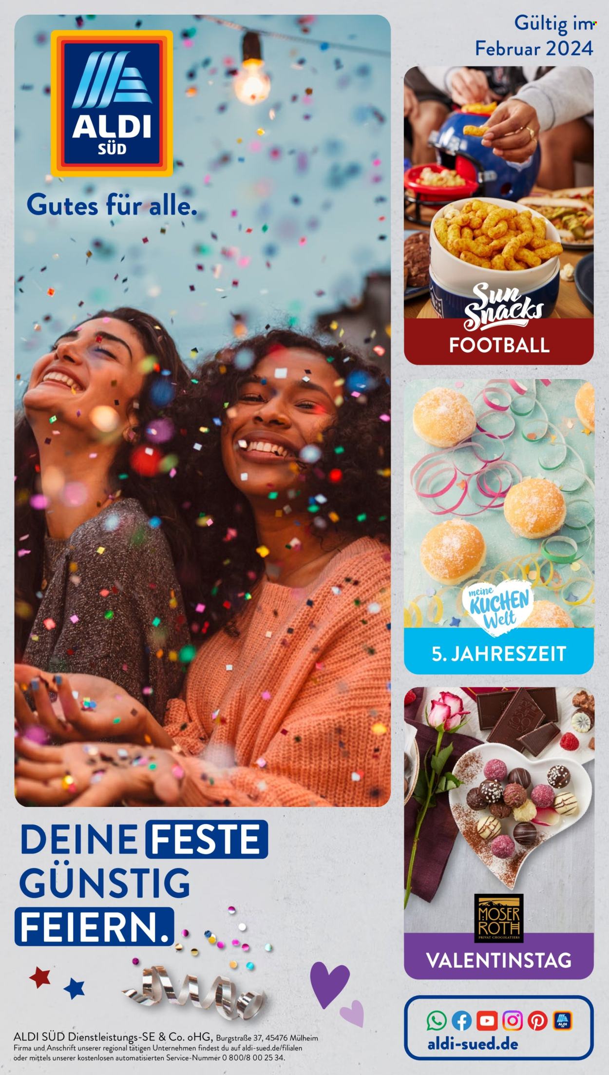 ALDI SÜD Prospekte  - 1.02.2024 - 29.02.2024. Seite 1