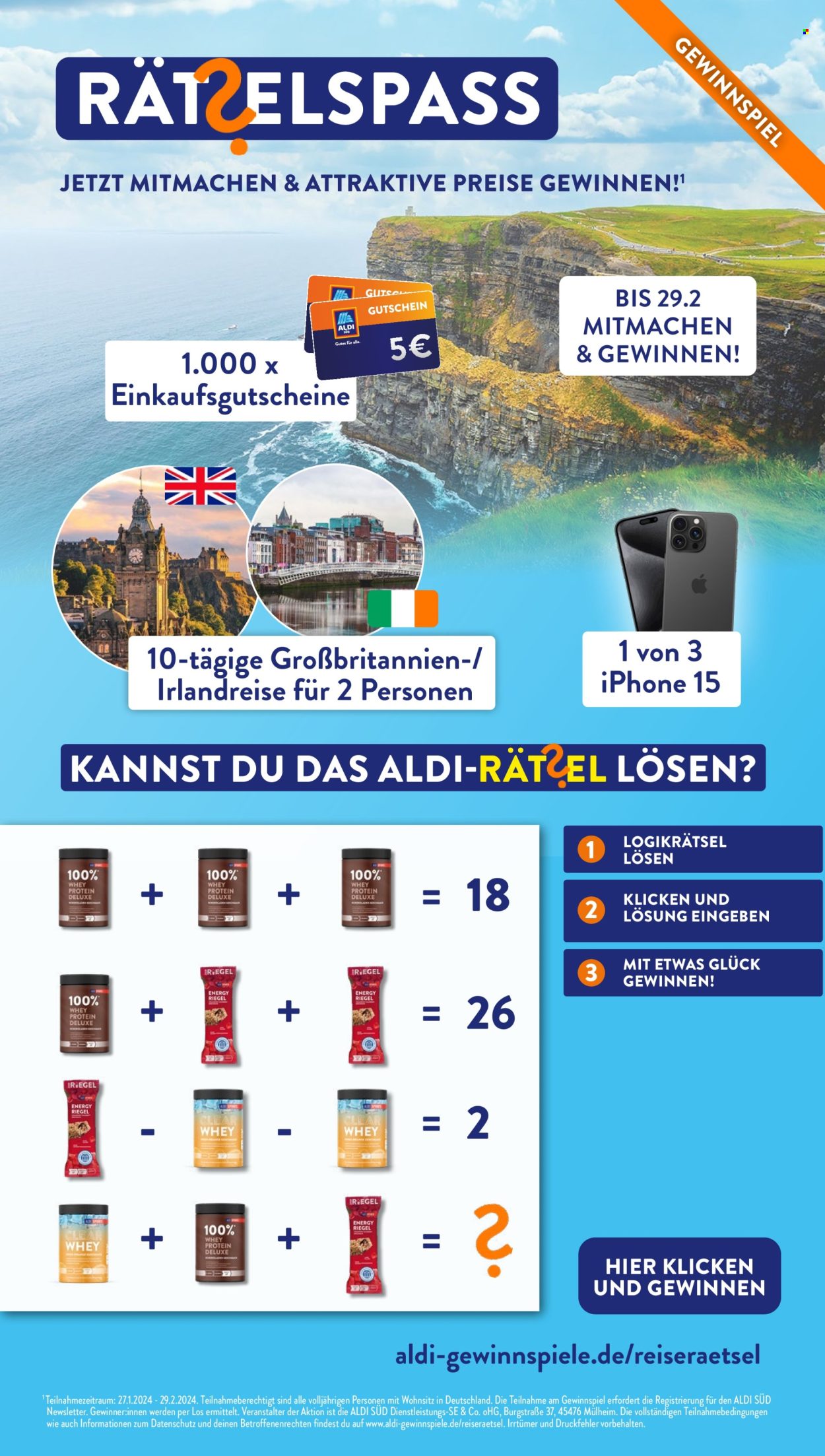 ALDI SÜD Prospekte  - 1.02.2024 - 29.02.2024. Seite 15