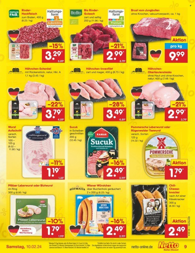 Netto Marken-Discount Prospekte  - 5.02.2024 - 10.02.2024. Seite 9