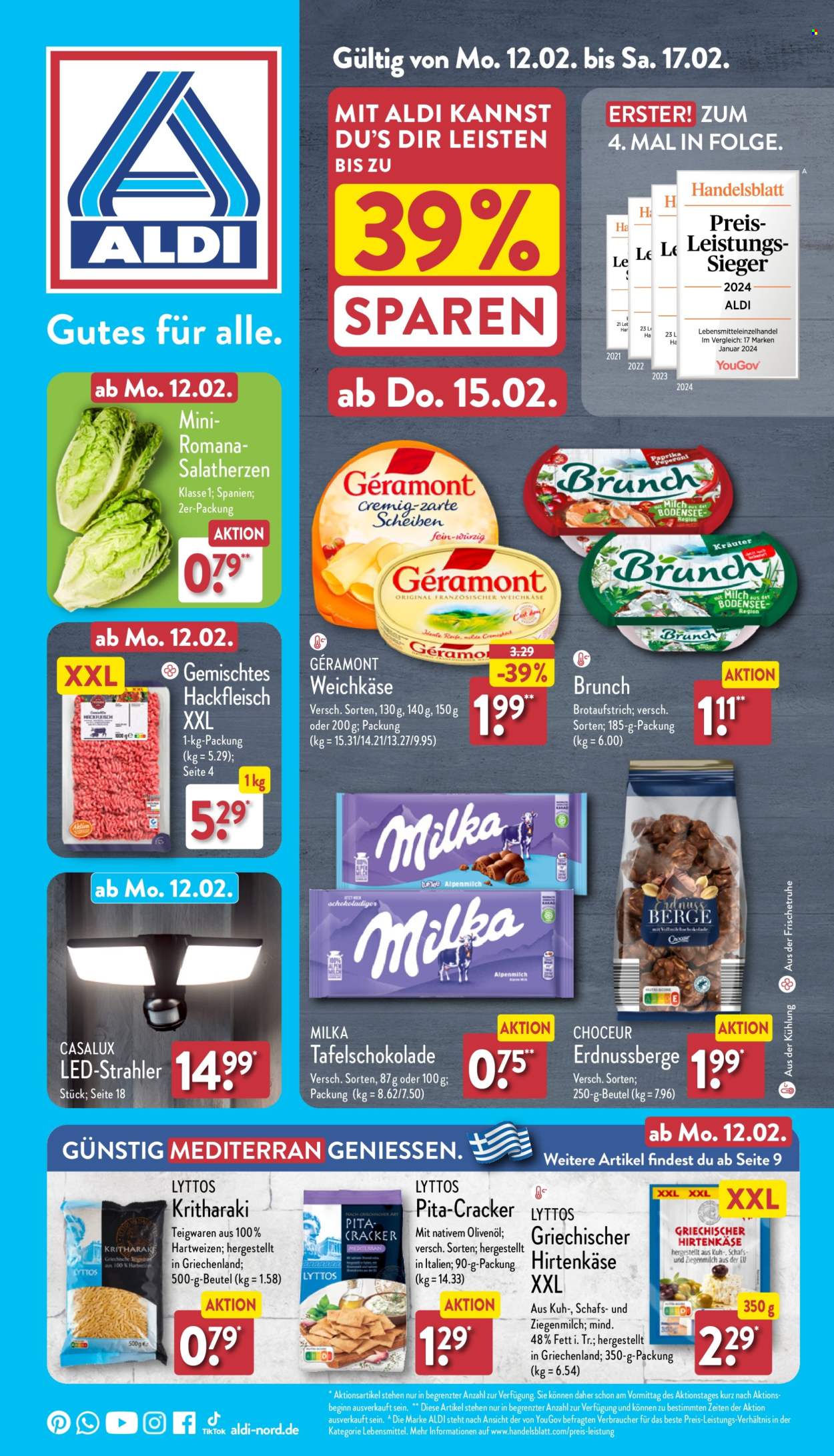 ALDI Nord Prospekte  - 12.02.2024 - 17.02.2024. Seite 1