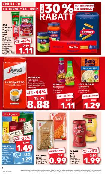 thumbnail - MELITTA Kaffee-Pads Auslese, Harmonie oder Bella Crema je 18 St. = 120 - 126-g- Packg. (1 kg = 11.83 - 12.42)