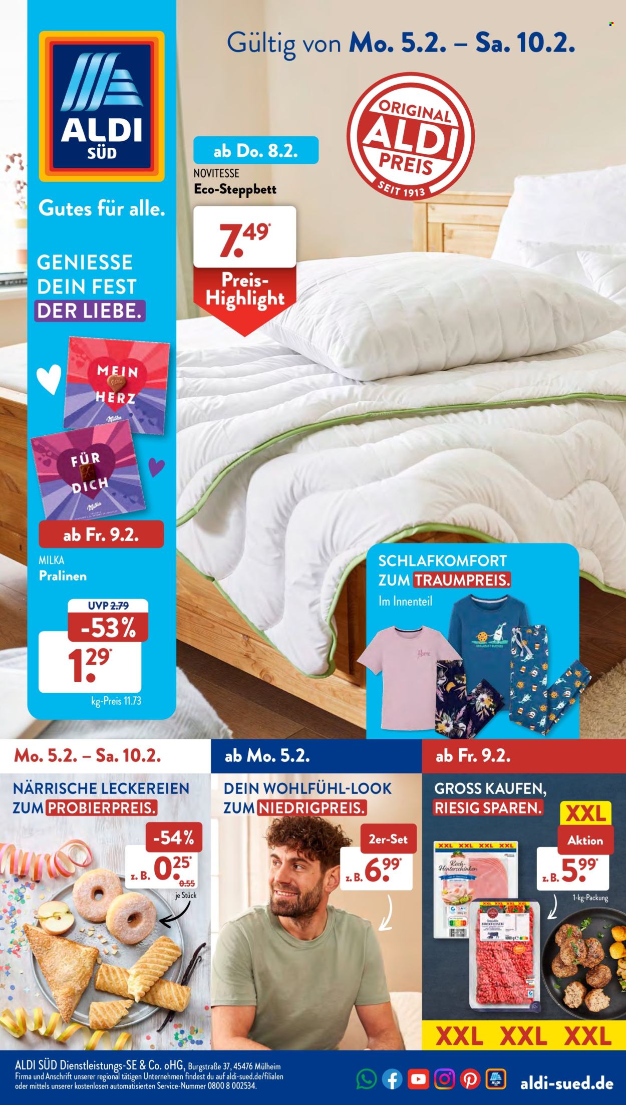 ALDI SÜD Prospekte  - 5.02.2024 - 10.02.2024. Seite 1