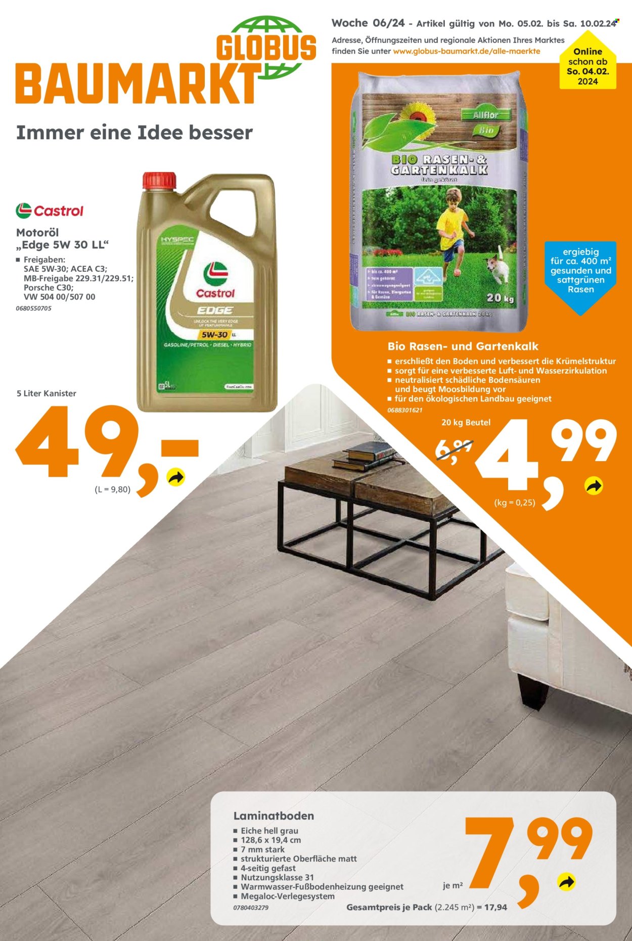 Globus Baumarkt Prospekte  - 5.02.2024 - 10.02.2024. Seite 1