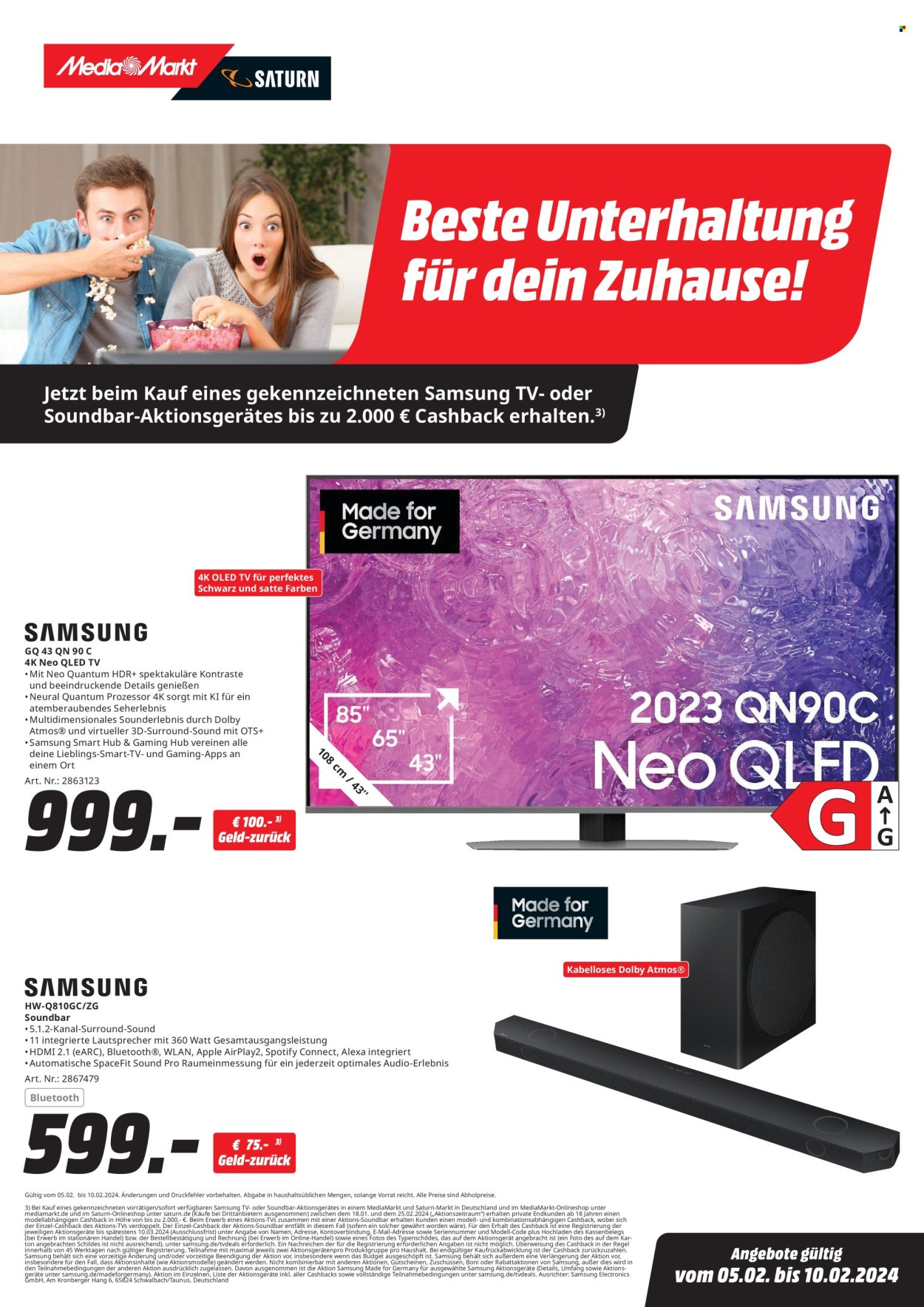 MediaMarkt Prospekte  - 5.02.2024 - 10.02.2024. Seite 1