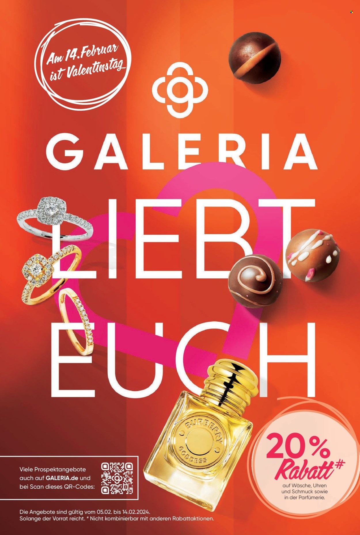 GALERIA Karstadt Kaufhof Prospekte  - 5.02.2024 - 14.02.2024. Seite 1