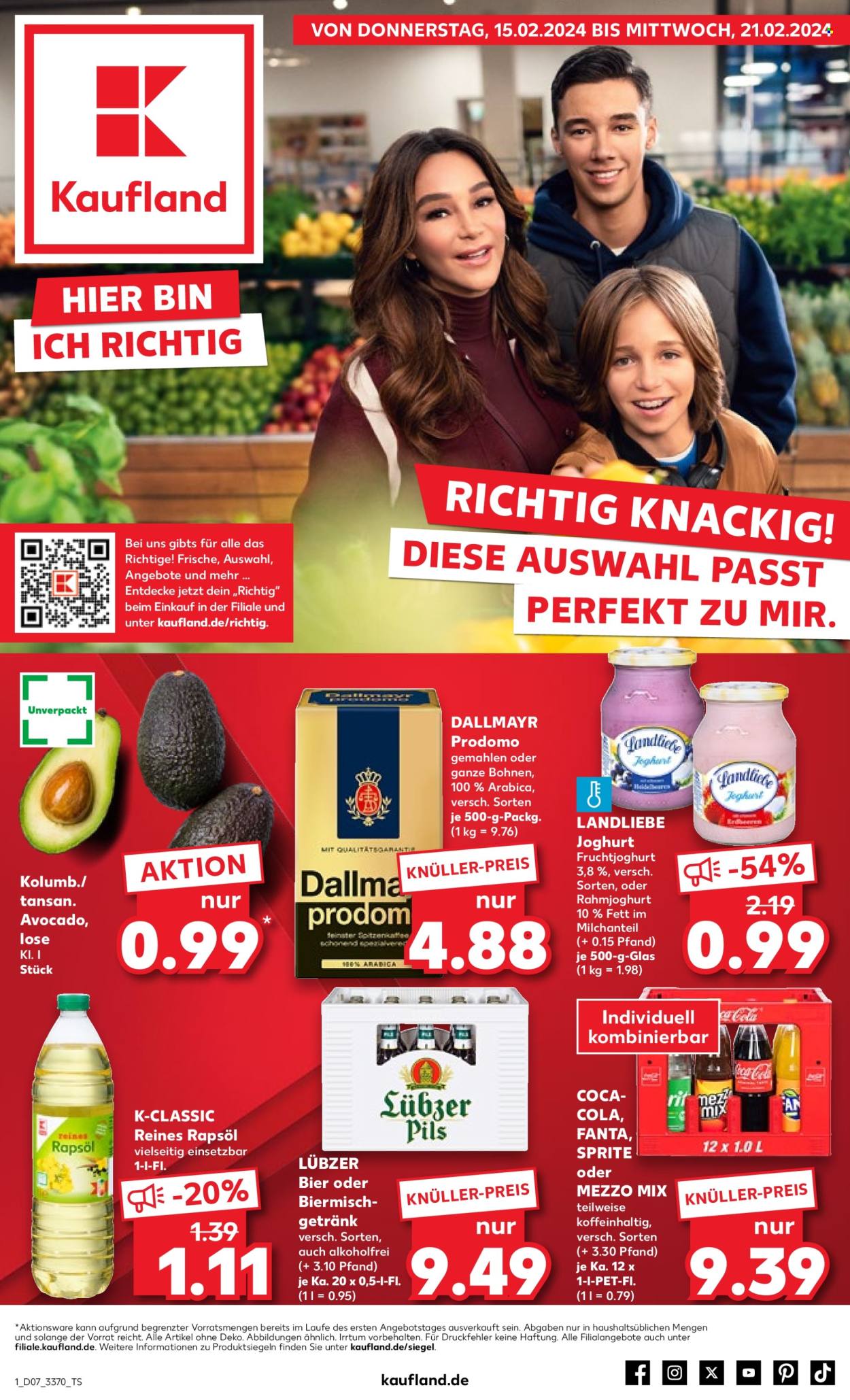 Kaufland Prospekte  - 15.02.2024 - 21.02.2024. Seite 1