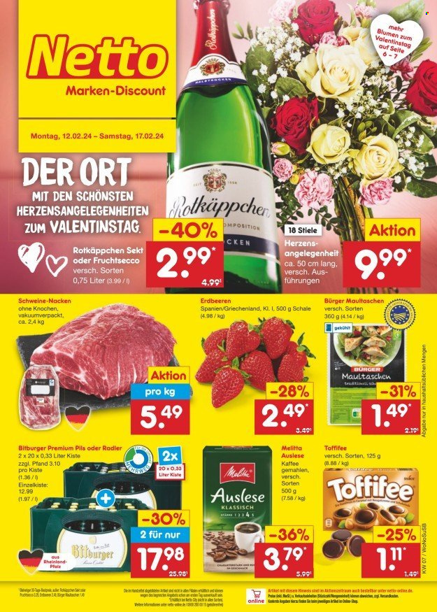Netto Marken-Discount Prospekte  - 12.02.2024 - 17.02.2024. Seite 1