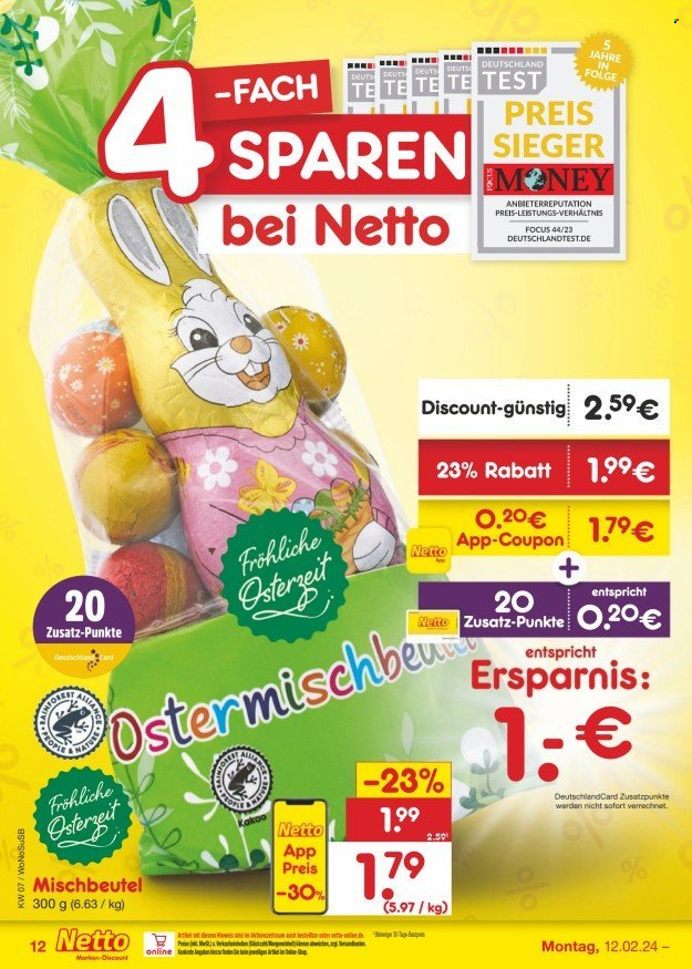 Netto Marken-Discount Prospekte  - 12.02.2024 - 17.02.2024. Seite 12