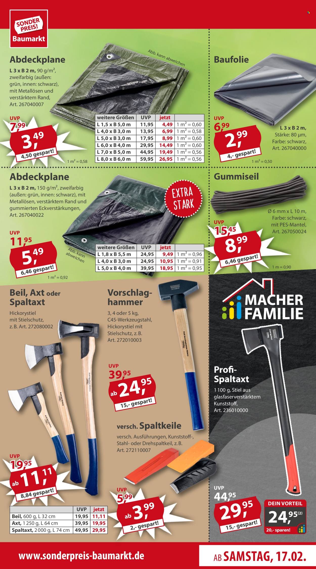 Sonderpreis-Baumarkt Prospekte  - 17.02.2024 - 23.02.2024. Seite 9