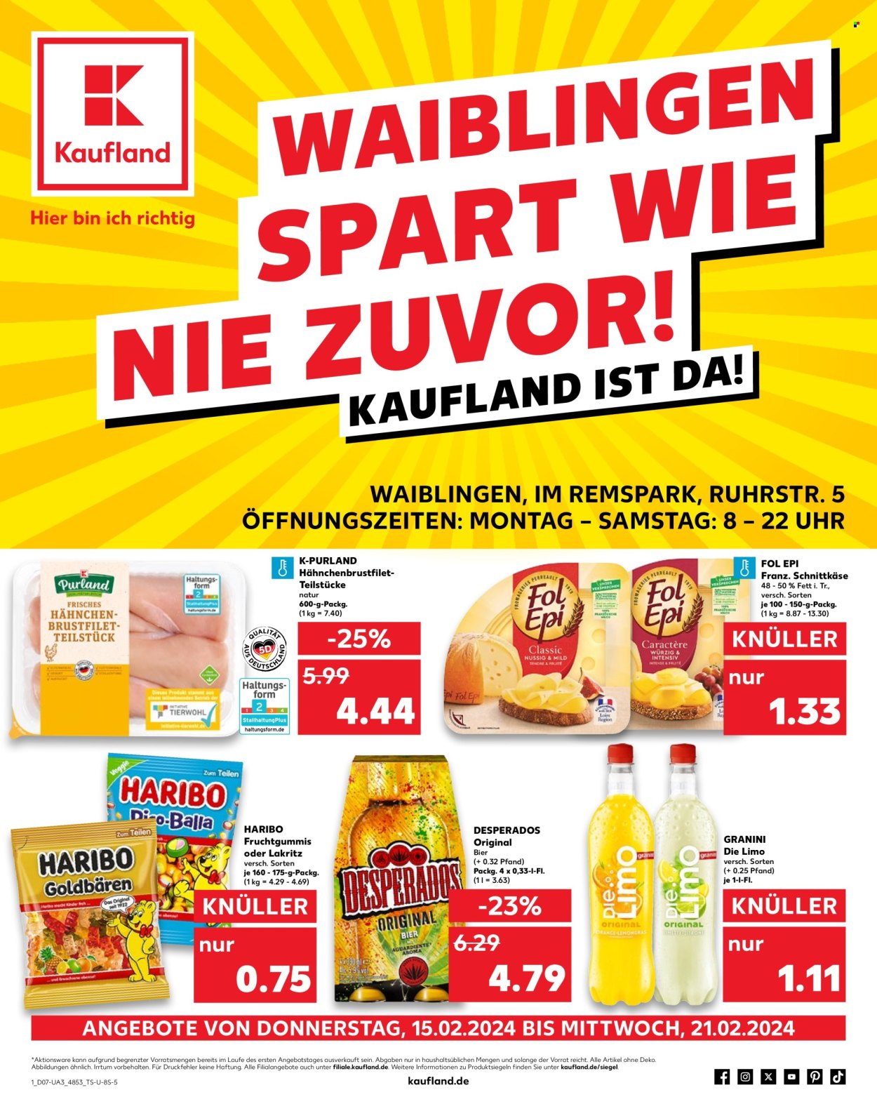 Kaufland Prospekte  - 15.02.2024 - 21.02.2024. Seite 1