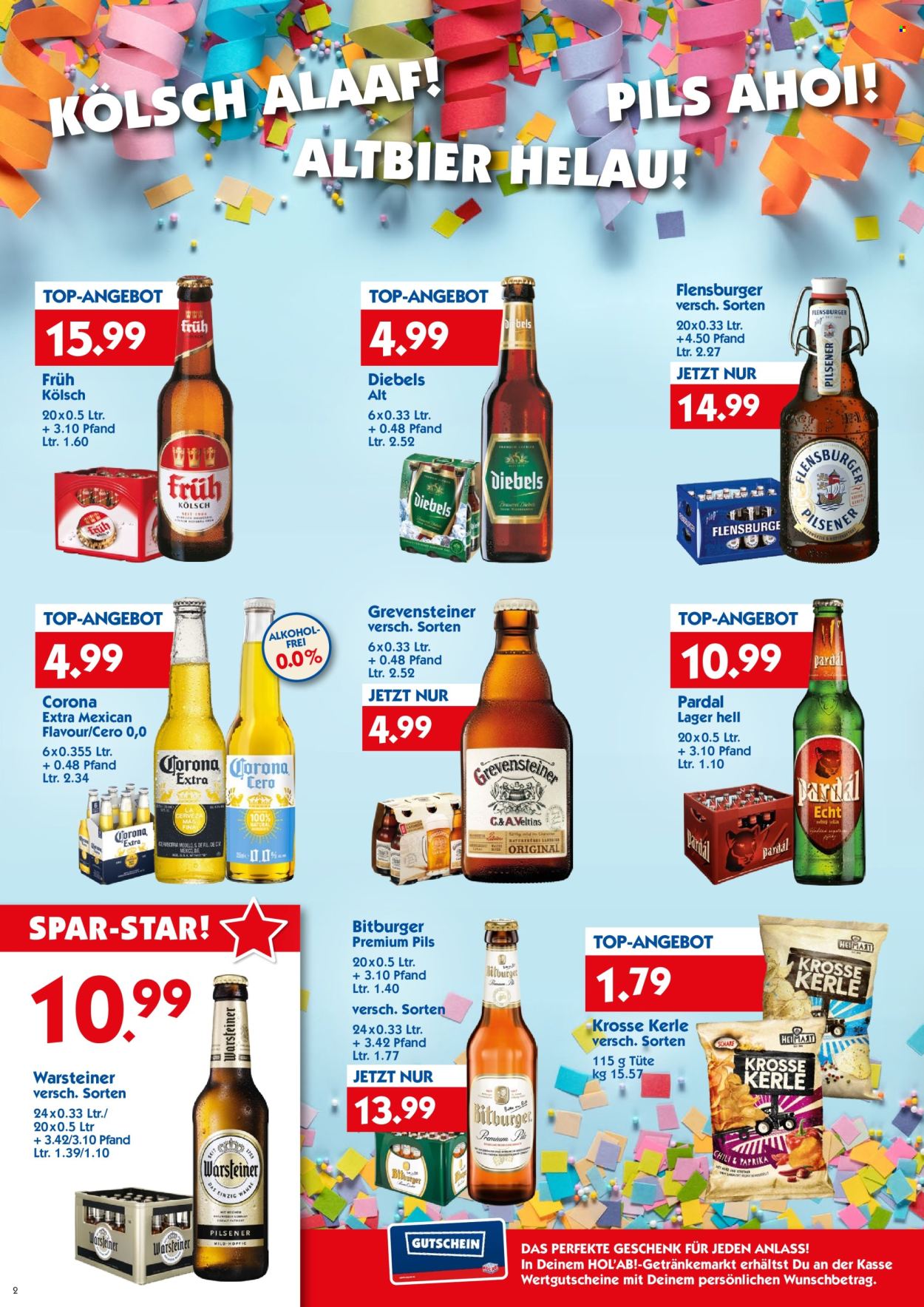 Hol'ab! Getränkemarkt Prospekte  - 12.02.2024 - 17.02.2024. Seite 2
