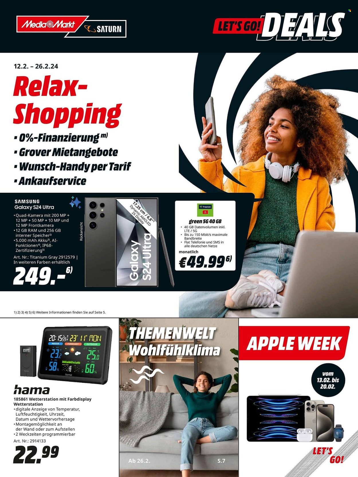 MediaMarkt Prospekte  - 12.02.2024 - 26.02.2024. Seite 1