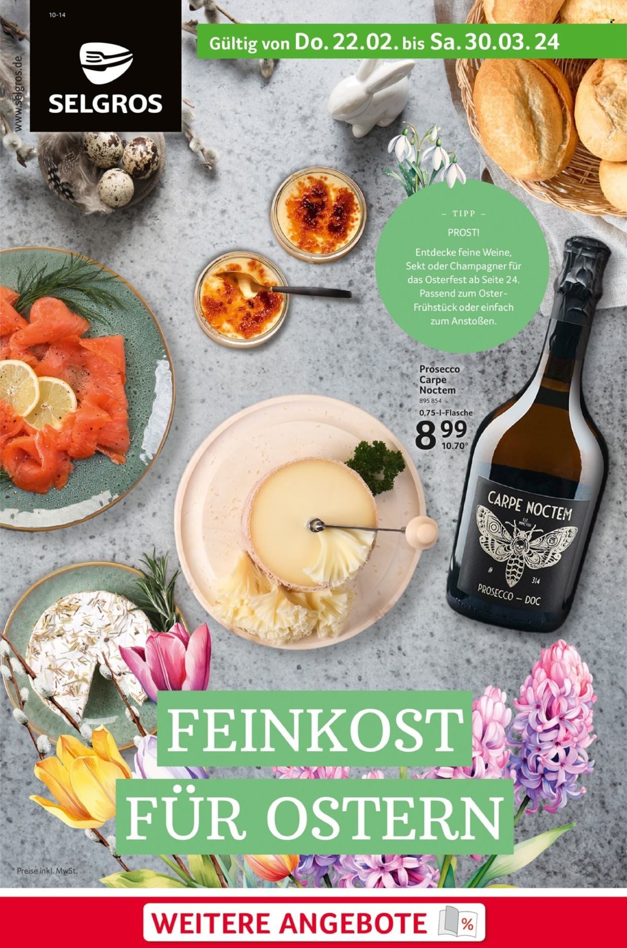 Selgros Prospekte  - 22.02.2024 - 30.03.2024. Seite 1