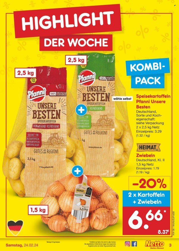 Netto Marken-Discount Prospekte  - 19.02.2024 - 24.02.2024. Seite 3