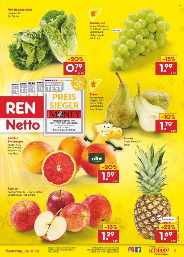 Netto Marken-Discount Prospekte  - 19.02.2024 - 24.02.2024. Seite 7