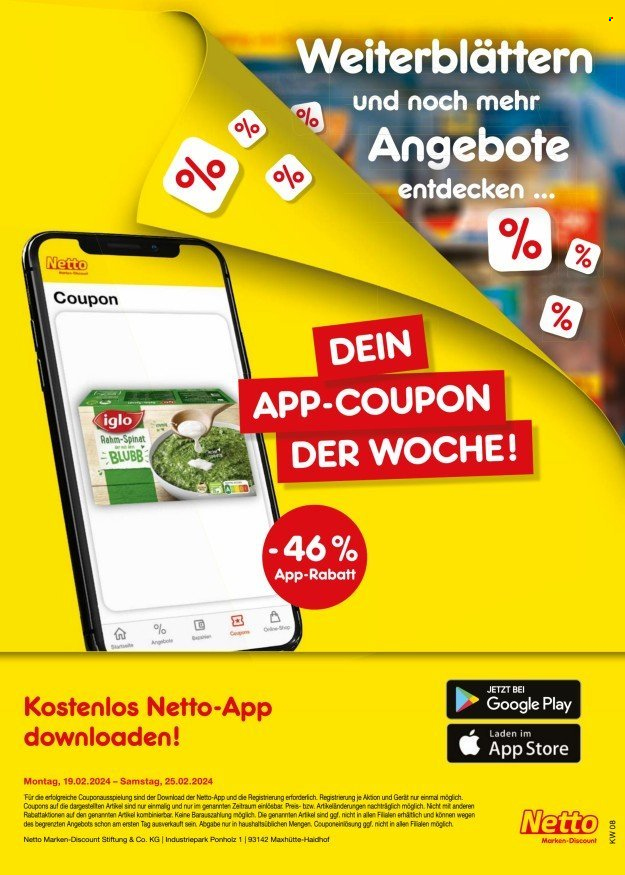 Netto Marken-Discount Prospekte  - 19.02.2024 - 24.02.2024. Seite 39