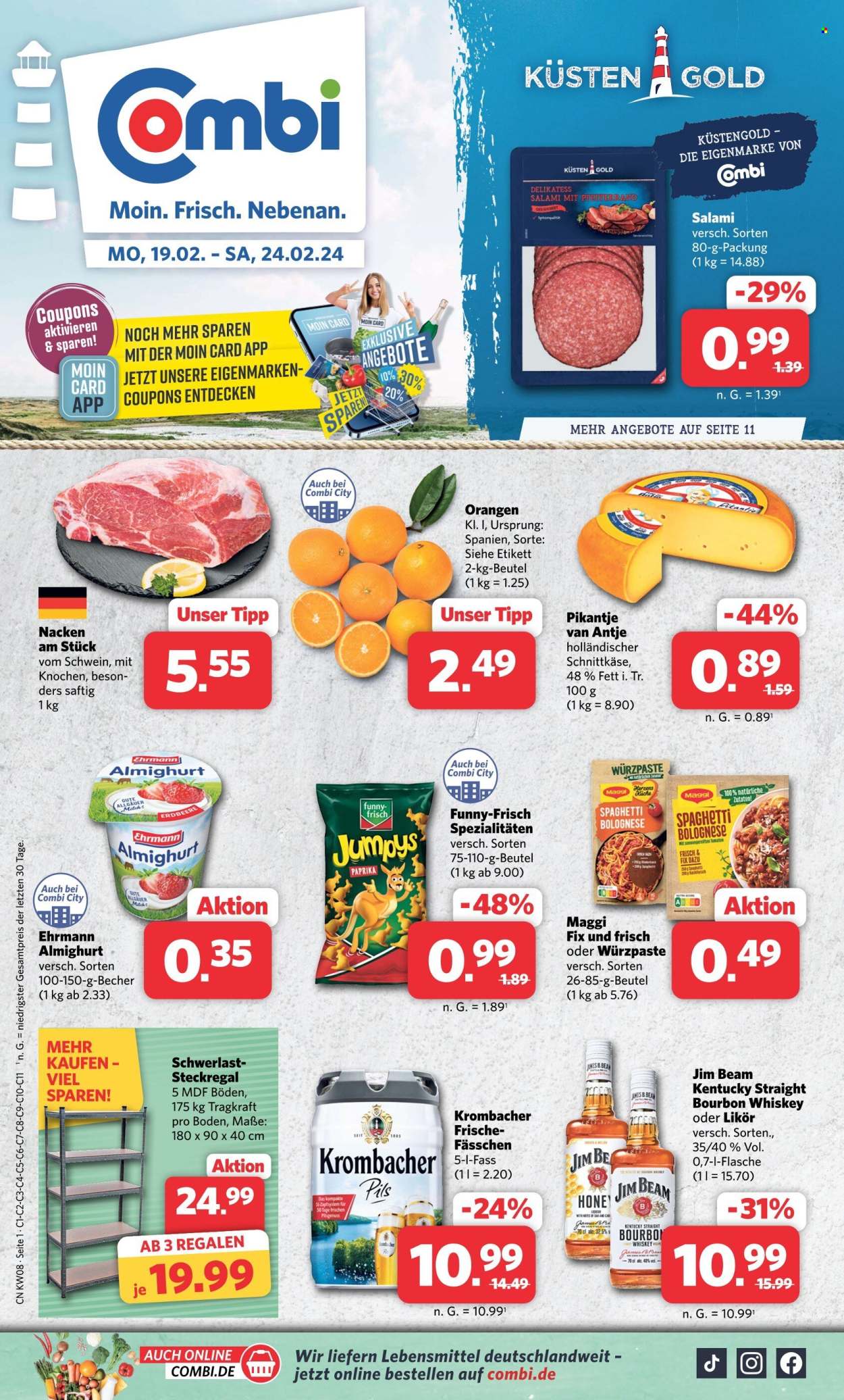 Combi Prospekte  - 19.02.2024 - 24.02.2024. Seite 1