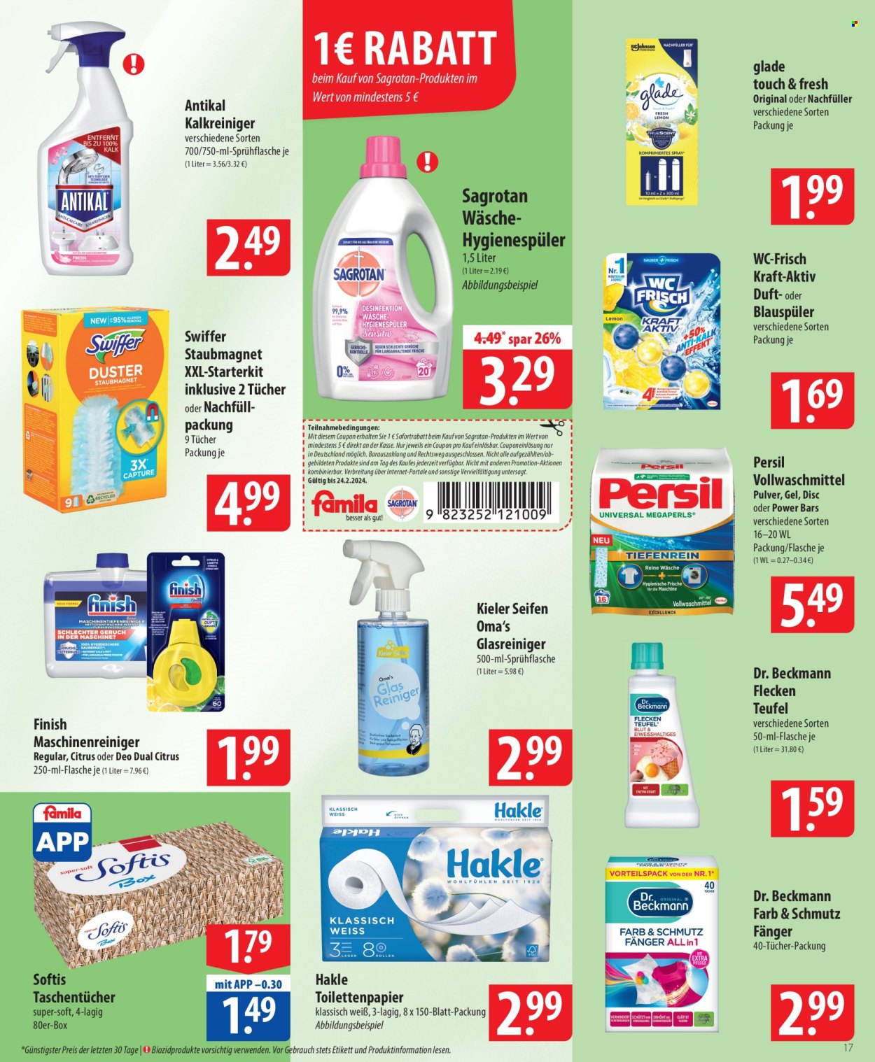 famila Prospekte  - 19.02.2024 - 24.02.2024. Seite 17