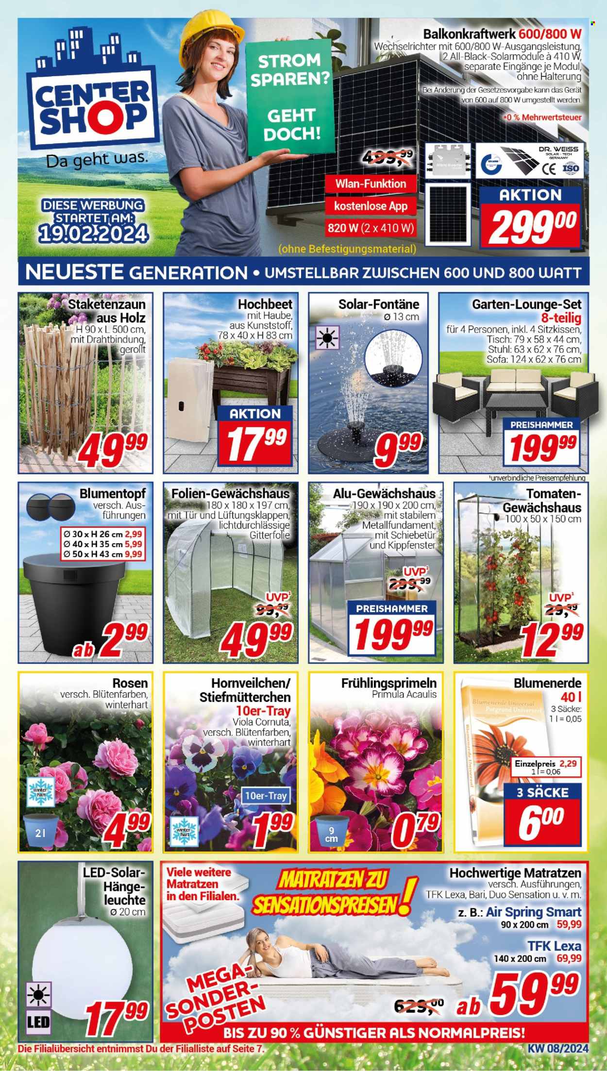 CENTERSHOP Prospekte  - 19.02.2024 - 24.02.2024. Seite 1