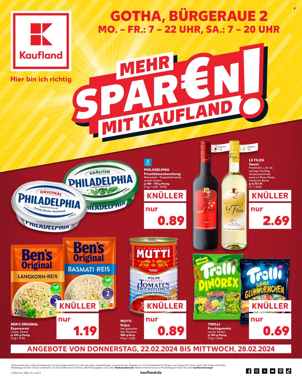 Kaufland Prospekte  - 22.02.2024 - 28.02.2024. Seite 1