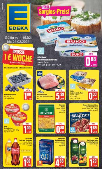 Prospekte Edeka - 19.02.2024 - 24.02.2024.