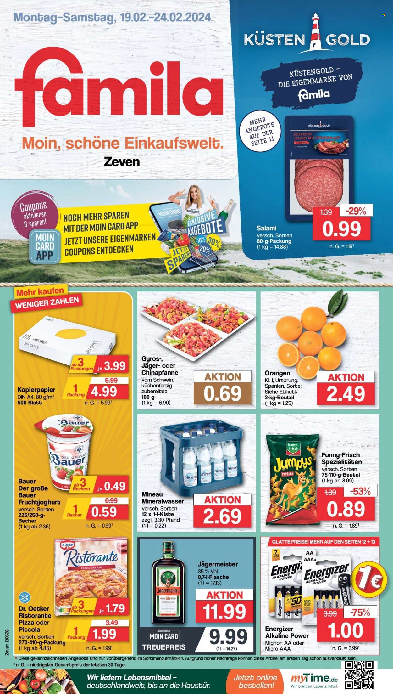 famila Prospekte  - 19.02.2024 - 24.02.2024. Seite 1
