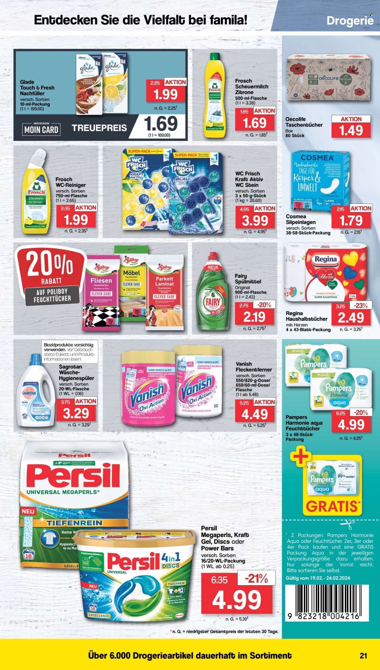 famila Prospekte  - 19.02.2024 - 24.02.2024. Seite 21