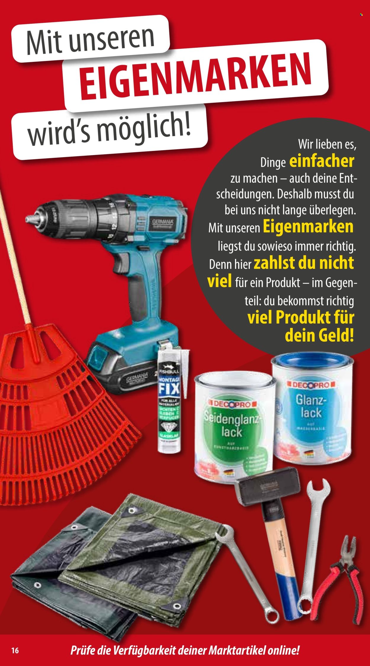 Sonderpreis-Baumarkt Prospekte  - 24.02.2024 - 1.03.2024. Seite 16