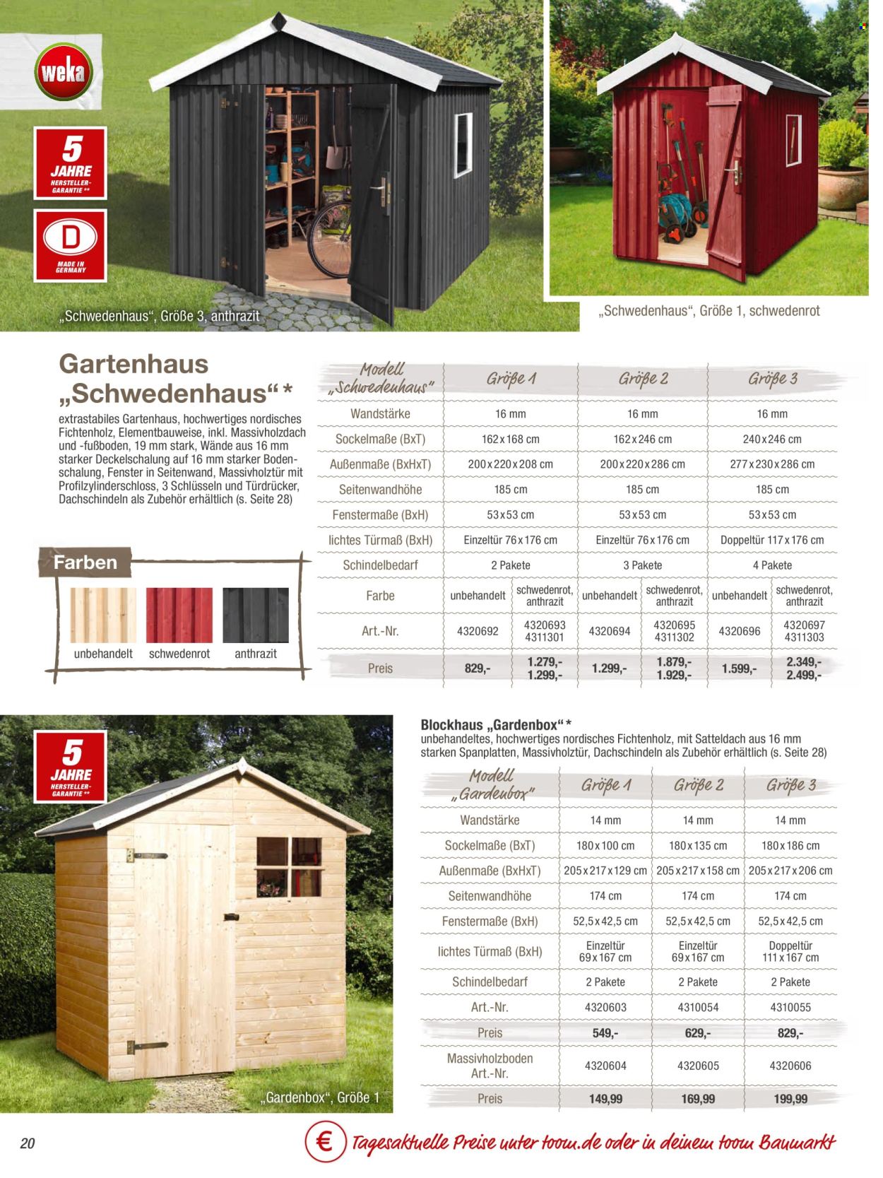 toom Baumarkt Prospekte  - 20.02.2024 - 30.04.2024. Seite 20