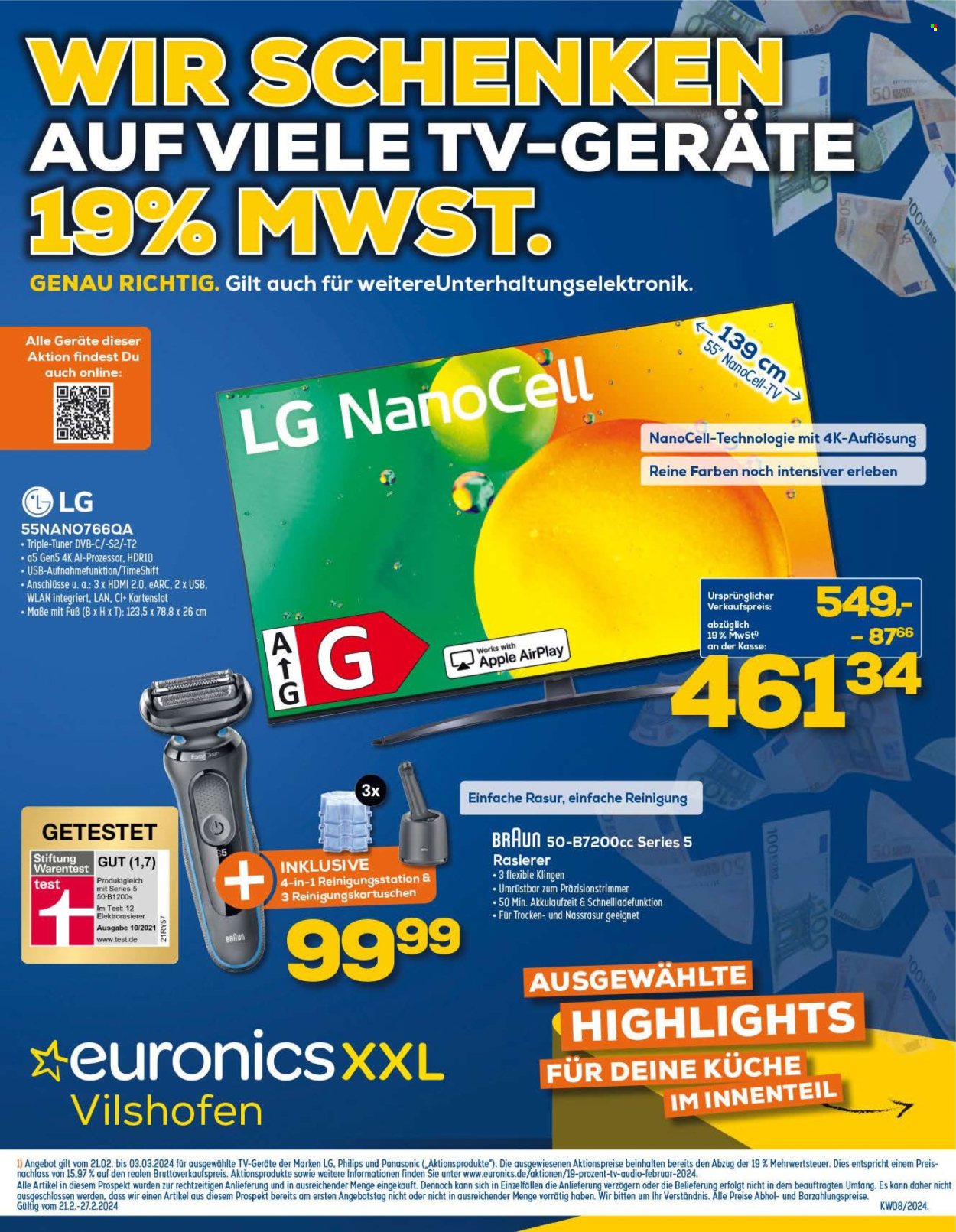 Euronics Prospekte  - 21.02.2024 - 3.03.2024. Seite 1