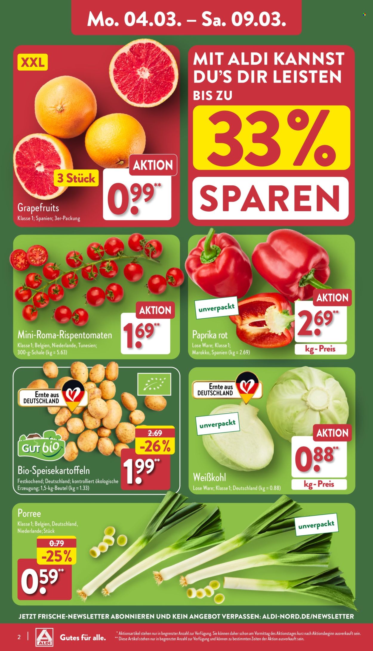 ALDI Nord Prospekte  - 4.03.2024 - 9.03.2024. Seite 2