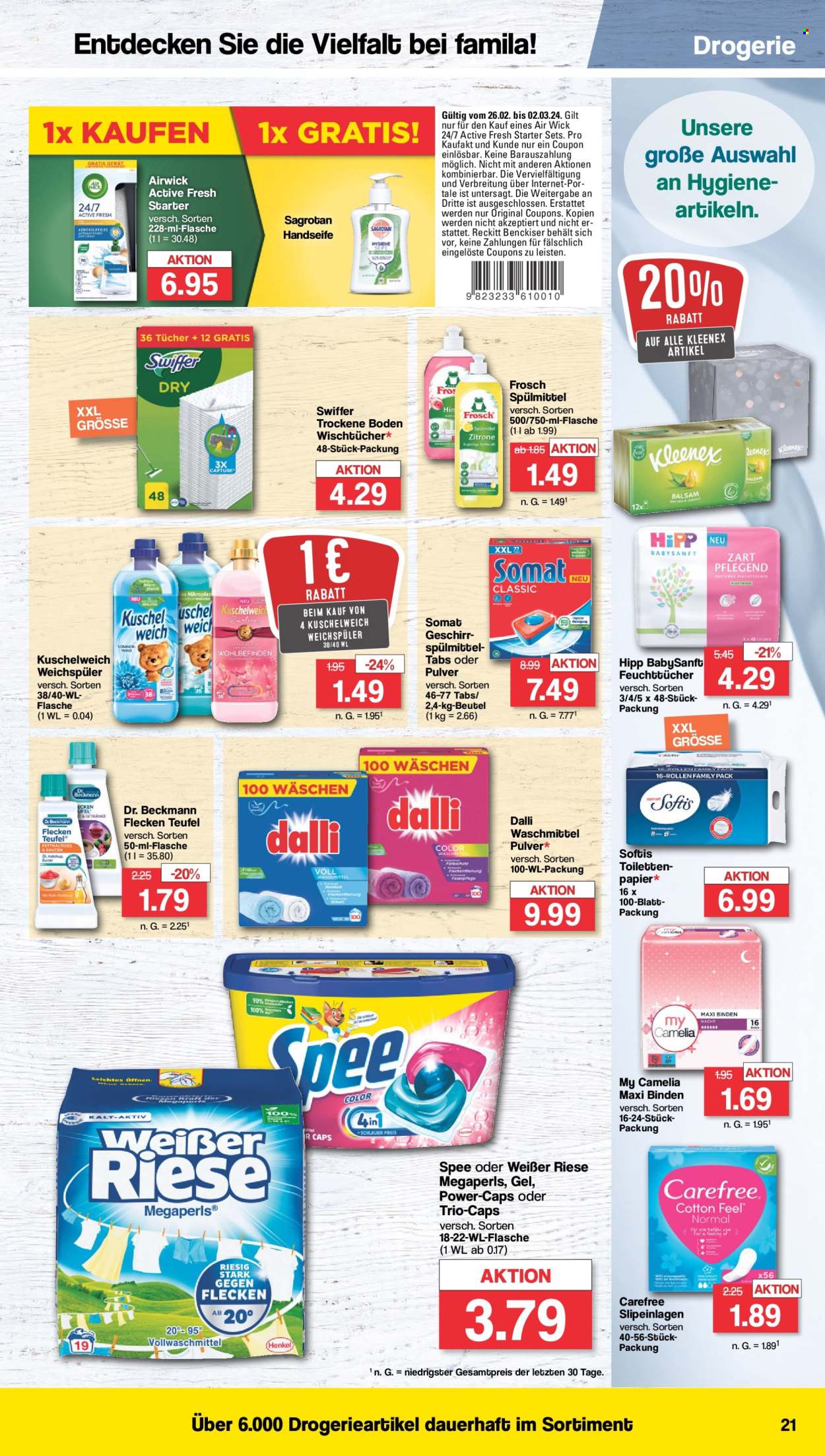 famila Prospekte  - 26.02.2024 - 2.03.2024. Seite 21