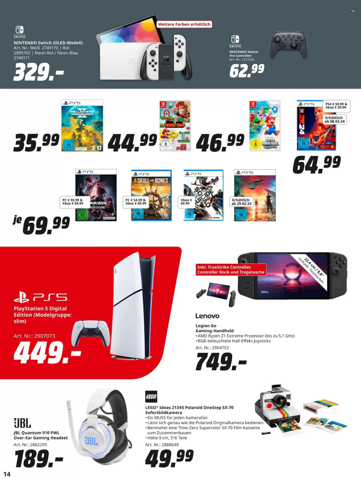 MediaMarkt Prospekte  - 26.02.2024 - 11.03.2024. Seite 14