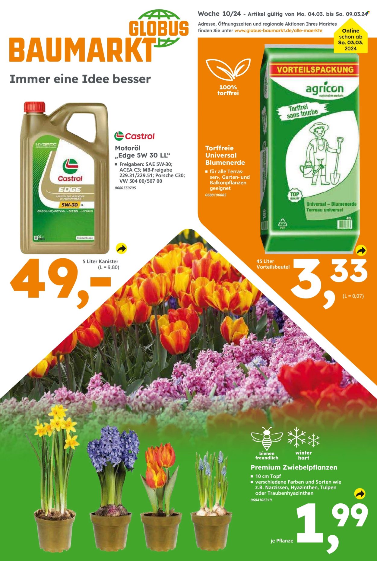 Globus Baumarkt Prospekte  - 4.03.2024 - 9.03.2024. Seite 1
