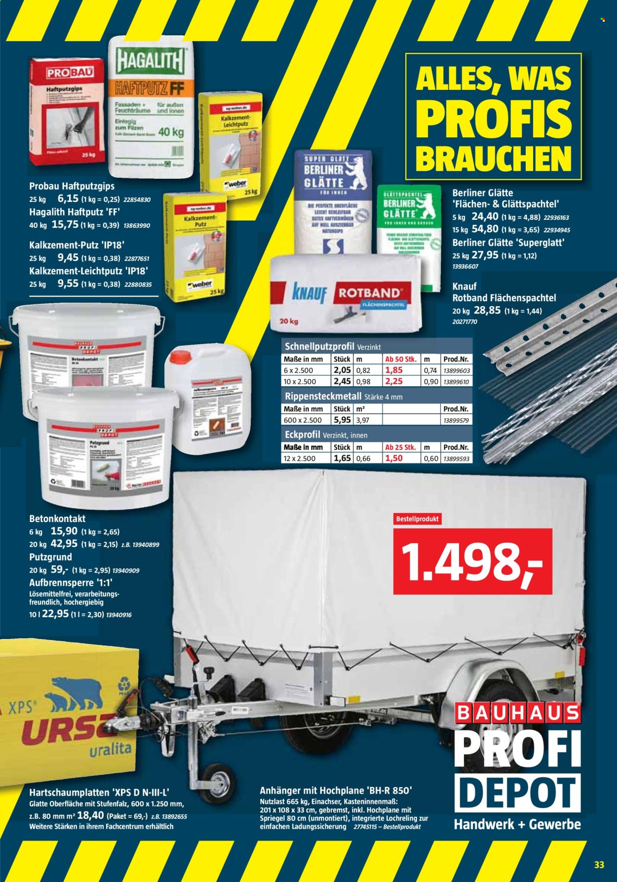 Bauhaus Prospekte  - 2.03.2024 - 30.03.2024. Seite 33