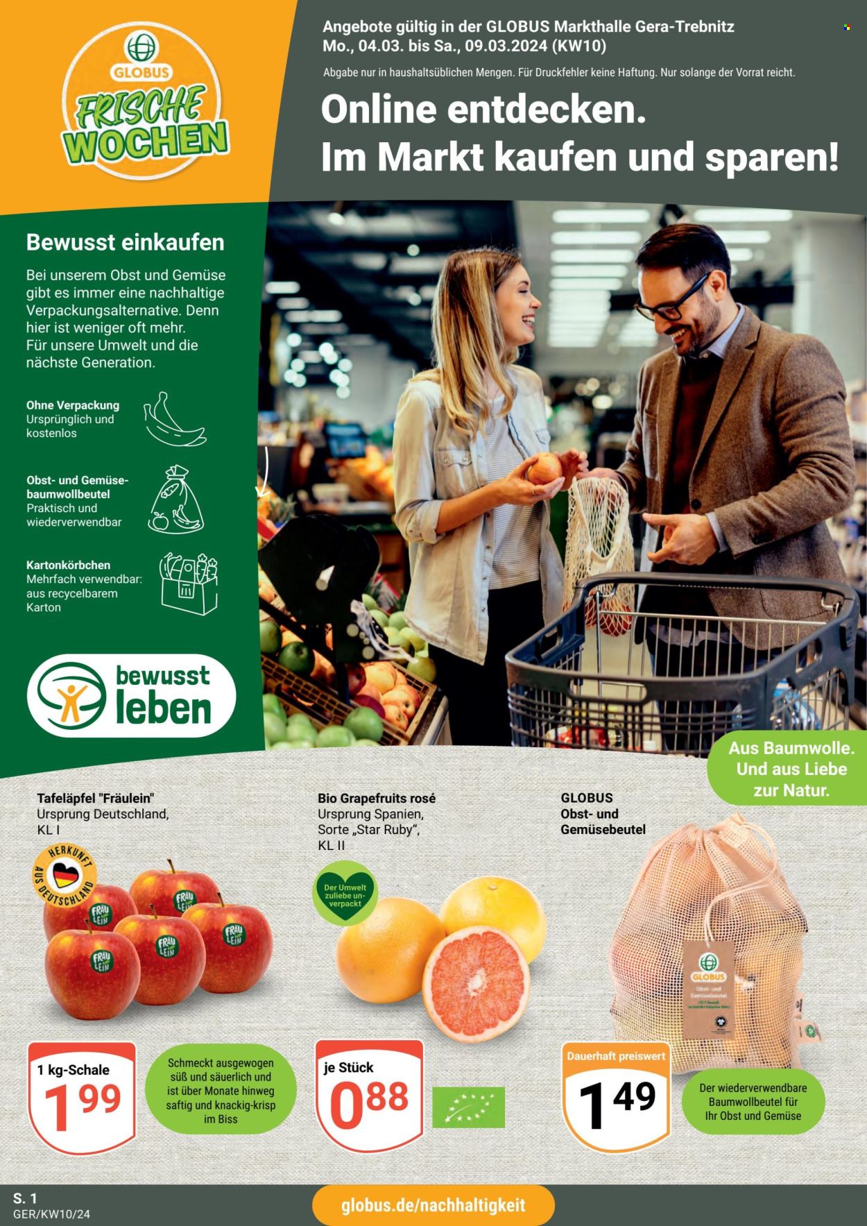 Globus Prospekte  - 4.03.2024 - 9.03.2024. Seite 1
